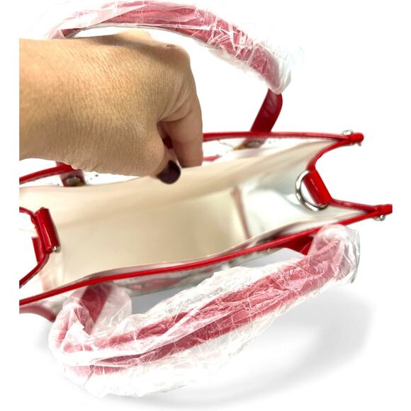 NWT Brighton clear satchel crossbody bag Set Tote matching small pouch purse - Picture 4 of 7